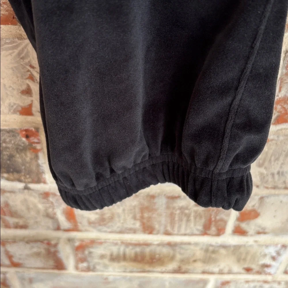 Terra & Sky Black Velour Draw String Waist Jogger Pants